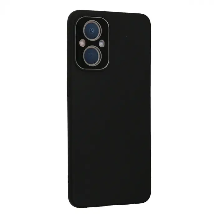 Oppo Reno 7 Lite Kılıf Lansman Glass Kapak - Siyah