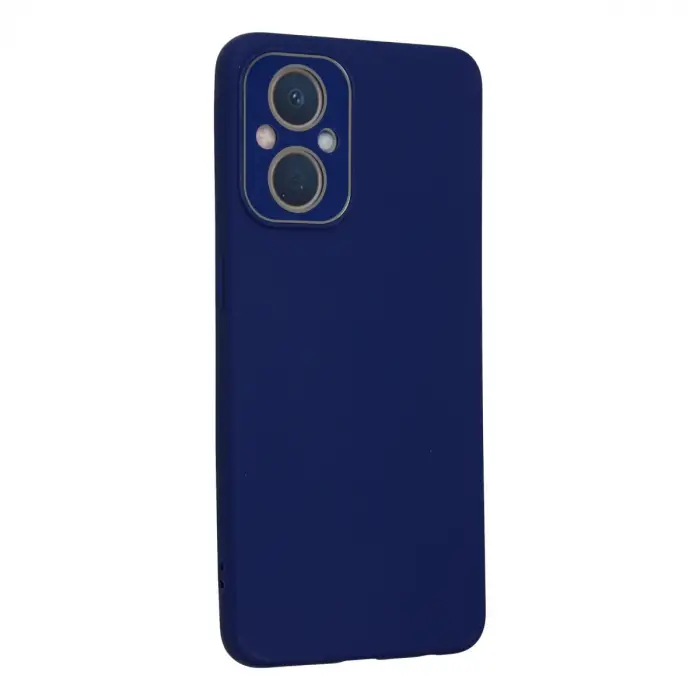 Oppo Reno 7 Lite Kılıf Lansman Glass Kapak - Sky Blue