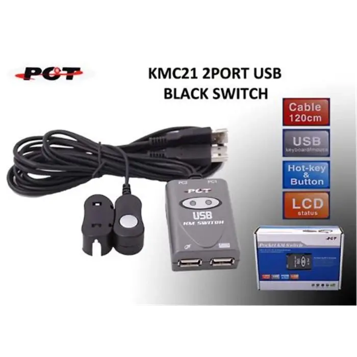 Pct KMC21 2Port Usb Switch (KDO)