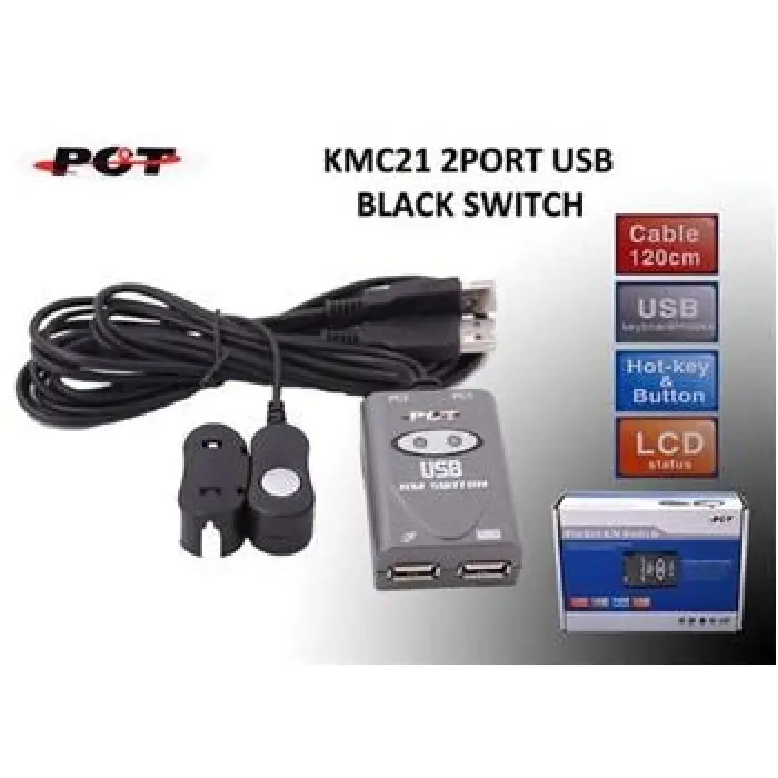 Pct KMC21 2Port Usb Switch (KDO)