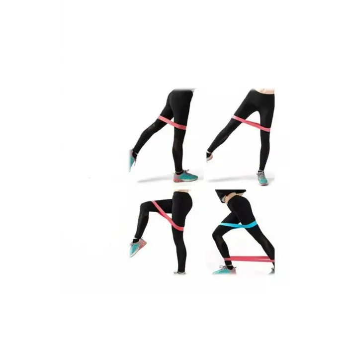 Pilates Squat Aerobik Direnç Lastiği 5 Li Paket