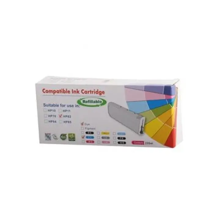 Print-Rite Hp CH566A Cyan Mavi Kartuş(82) (KDO)