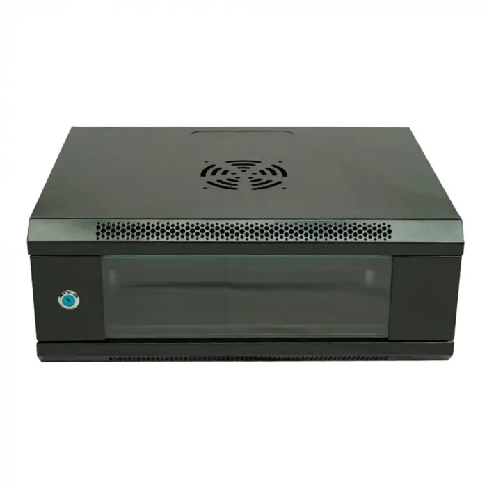 Racksan ML-6404S 4U Duvar Tipi Kabinet (200-530-400) Raf+Fan+Priz