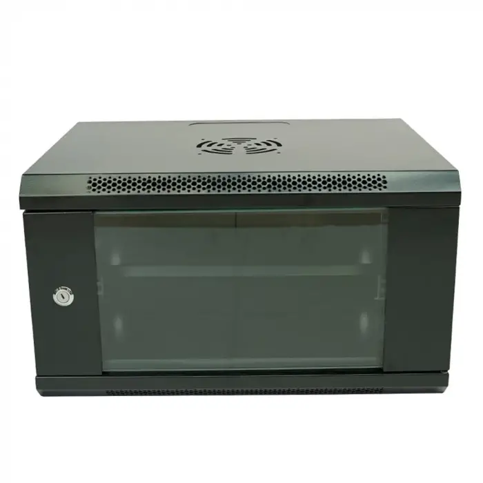 Racksan ML-6407S 7U Duvar Tipi Kabinet (350-530-400) Raf+Fan+Priz