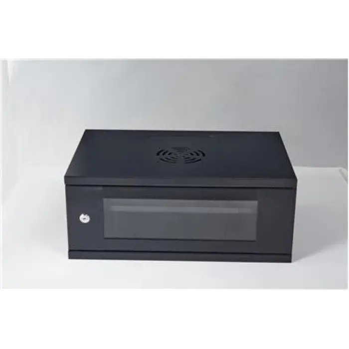 Racksan SE-6407S 7U Duvar Tipi Kabinet (350-530-400) Raf+Fan+Priz