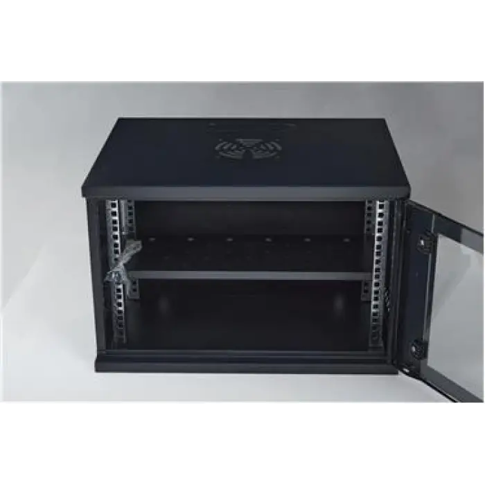 Racksan SE-6409S 9U Duvar Tipi Kabinet (450-530-400) Raf+Fan+Priz