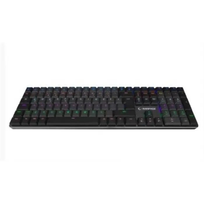 Rampage GRANITE PRO Siyah-Gri Low Profile BLUE SWITCH Q Rainbow Mekanik Gaming Oyuncu Klavye (KDO)