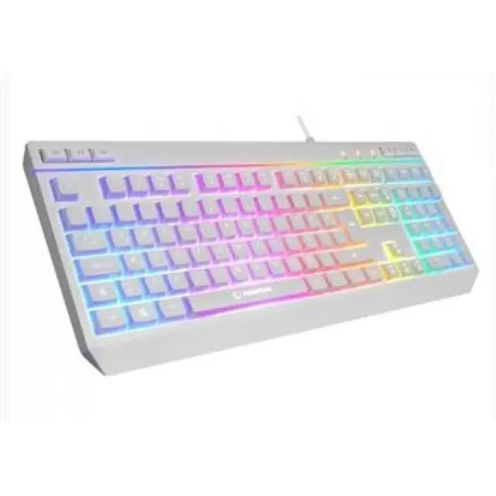 Rampage KM-R57  Beyaz RGB Aydınlatmalı Q Oyuncu Multmedia Klavye ve 12800 DPI Mouse Gaming Set