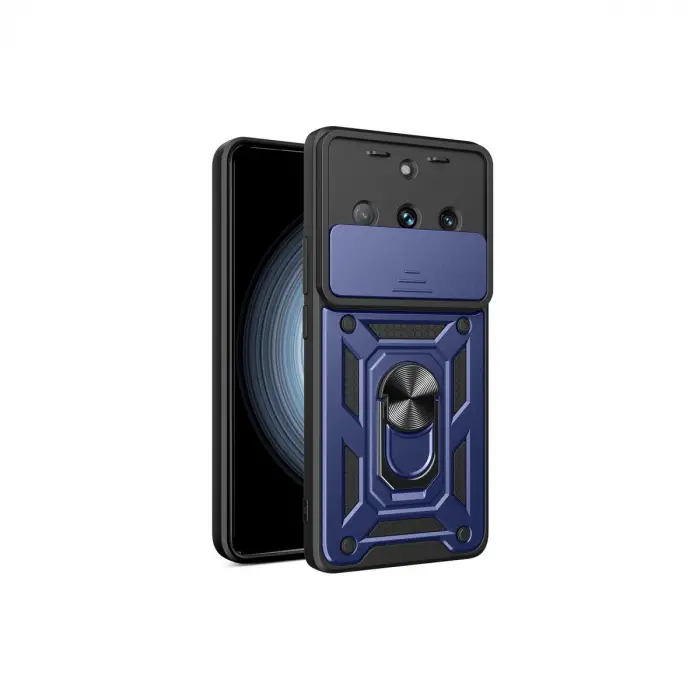 Realme 11 Pro Kılıf Pars Lens Yüzüklü Silikon - Lacivert
