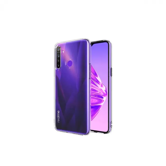 Realme 5i Kılıf Lüx Şeffaf Silikon