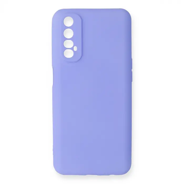 Realme 7 Kılıf First Silikon - Lila