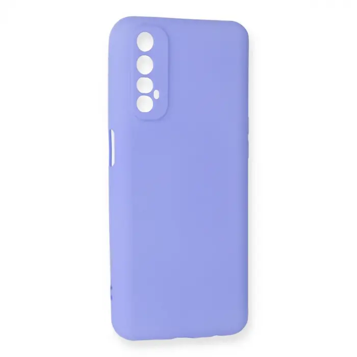Realme 7 Kılıf First Silikon - Lila