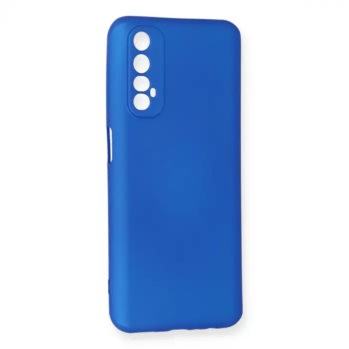 Realme 7 Kılıf First Silikon - Mavi