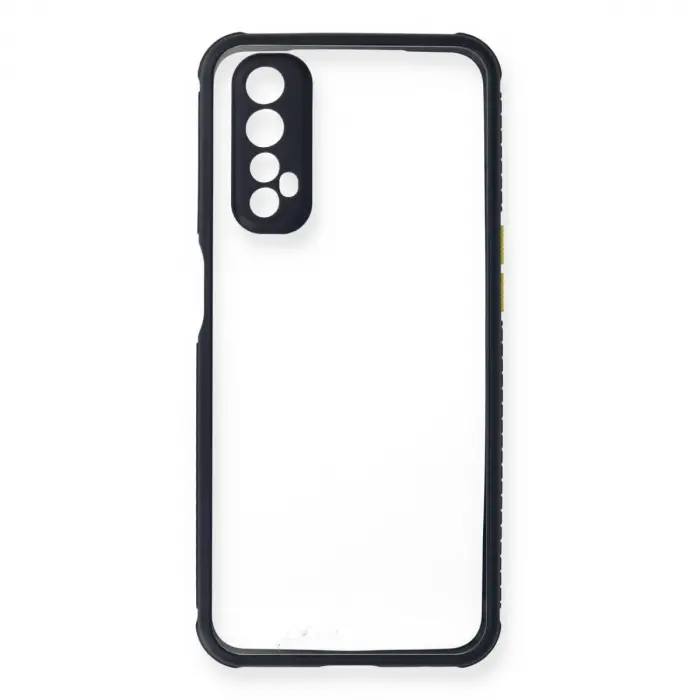 Realme 7 Kılıf Miami Şeffaf Silikon - Lacivert
