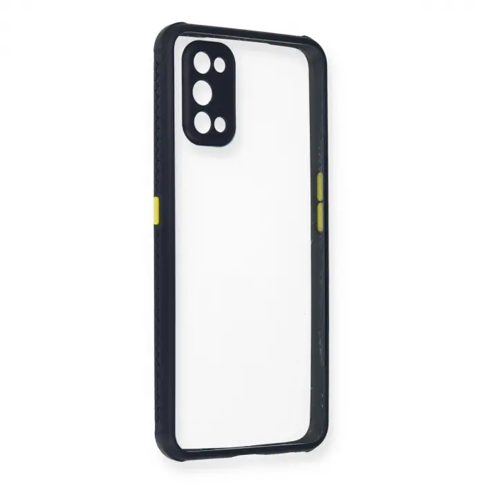 Realme 7 Pro Kılıf Miami Şeffaf Silikon - Lacivert