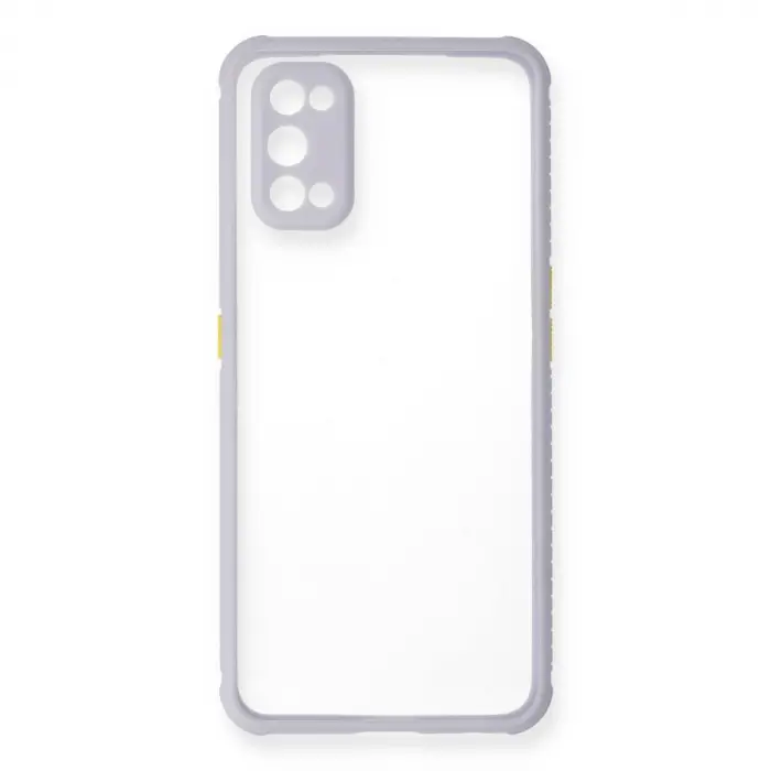 Realme 7 Pro Kılıf Miami Şeffaf Silikon - Lila