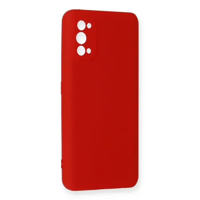 Realme 7 Pro Kılıf Nano İçi Kadife Silikon - Kırmızı
