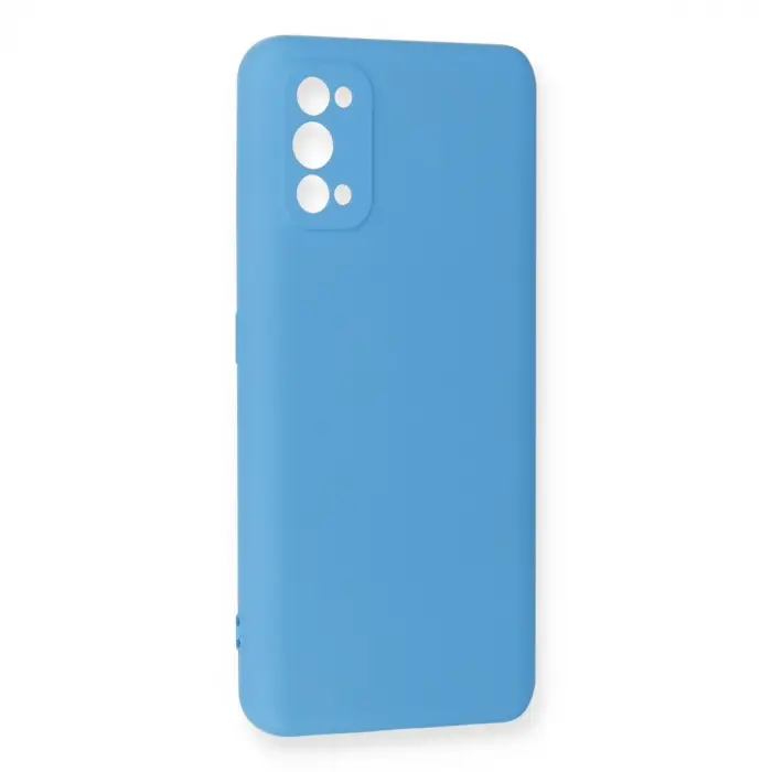 Realme 7 Pro Kılıf Nano İçi Kadife Silikon - Mavi