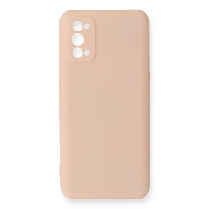 Realme 7 Pro Kılıf Nano İçi Kadife Silikon - Pudra