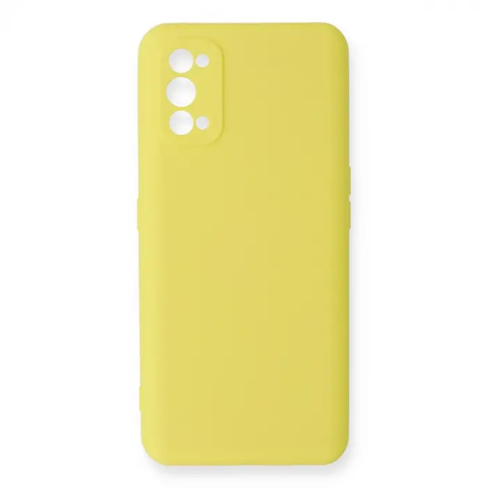 Realme 7 Pro Kılıf Nano İçi Kadife Silikon - Sarı