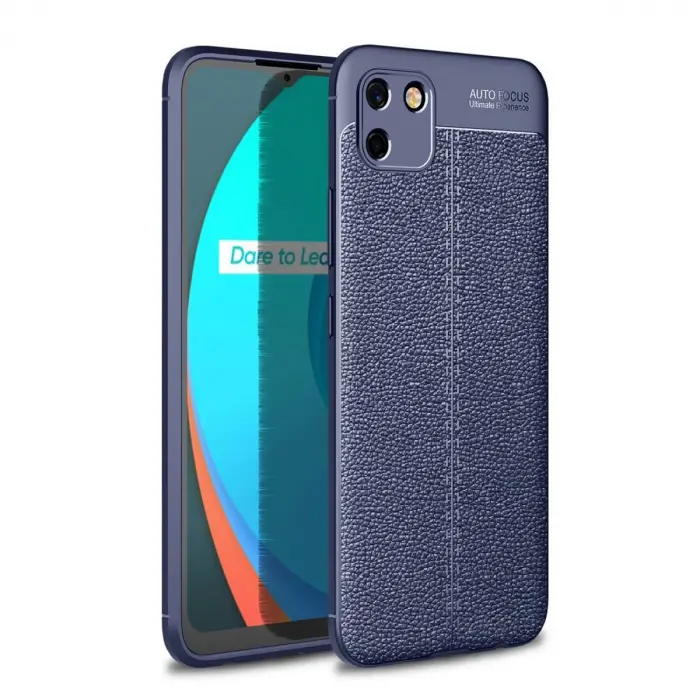 Realme C11 2021 Kılıf Auto Focus Kapak - Lacivert
