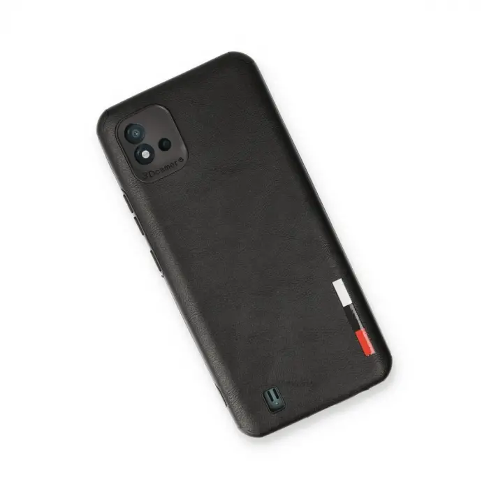 Realme C11 2021 Kılıf Loop Deri Silikon - Siyah