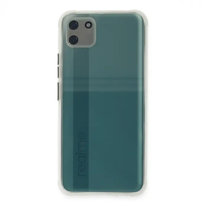 Realme C11 Kılıf Miami Şeffaf Silikon - Şeffaf