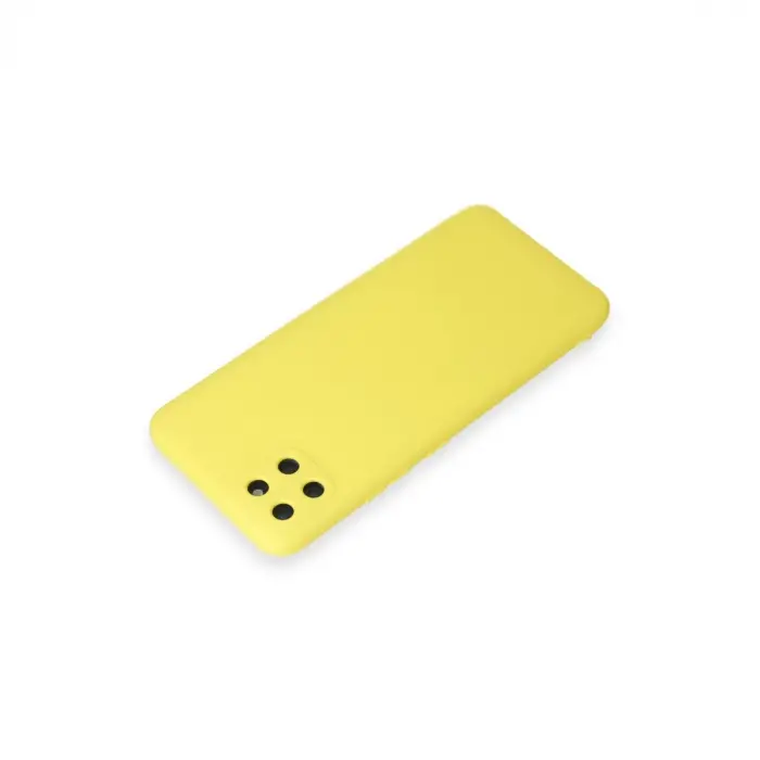 Realme C11 Kılıf Nano İçi Kadife Silikon - Sarı