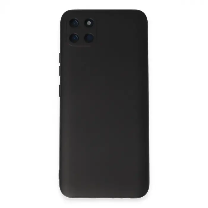 Realme C11 Kılıf Nano İçi Kadife Silikon - Siyah