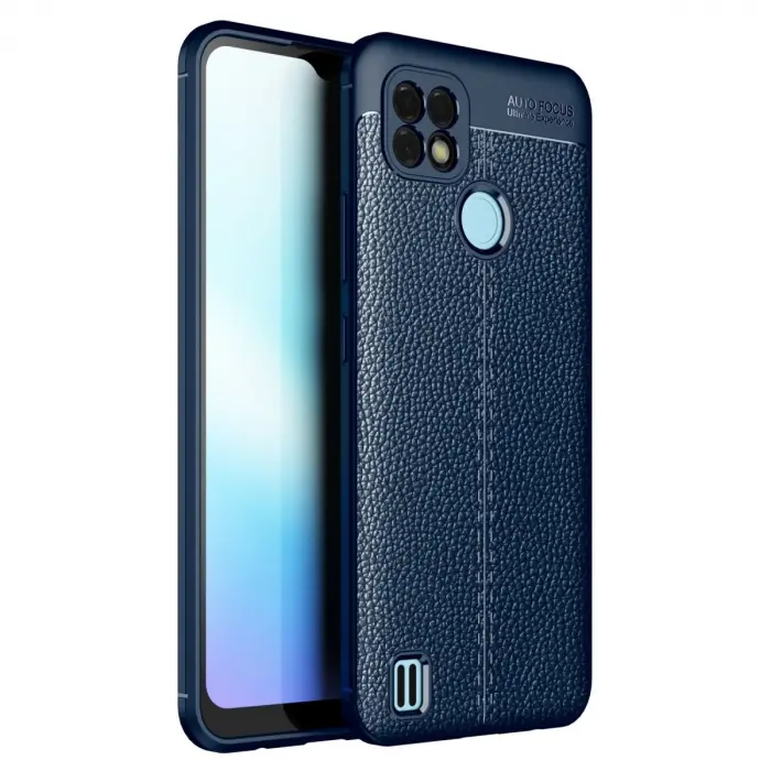 Realme C21 Kılıf Auto Focus Kapak - Lacivert