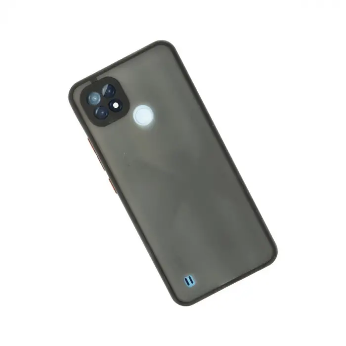 Realme C21 Kılıf Montreal Silikon Kapak - Siyah