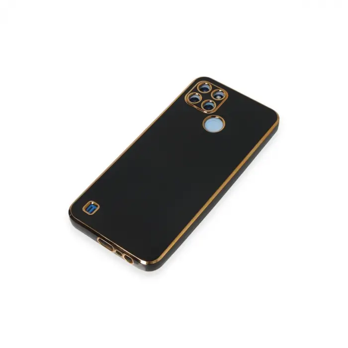 Realme C25y Kılıf Volet Silikon - Siyah