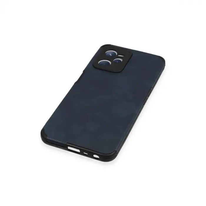 Realme C35 Kılıf Loop Deri Silikon - Lacivert