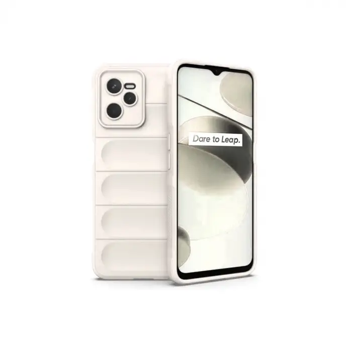 Realme C35 Kılıf Optimum Silikon - Krem