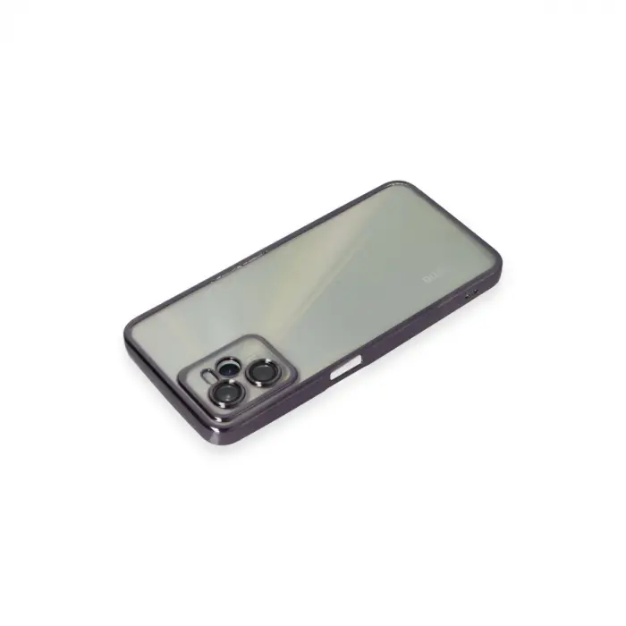 Realme C35 Kılıf Razer Lensli Silikon - Mor