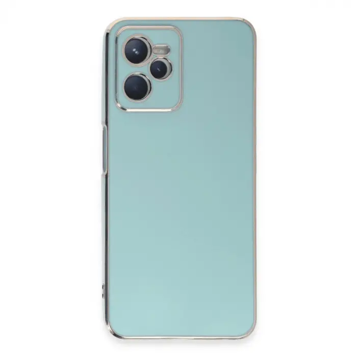 Realme C35 Kılıf Volet Silikon - Açık Yeşil