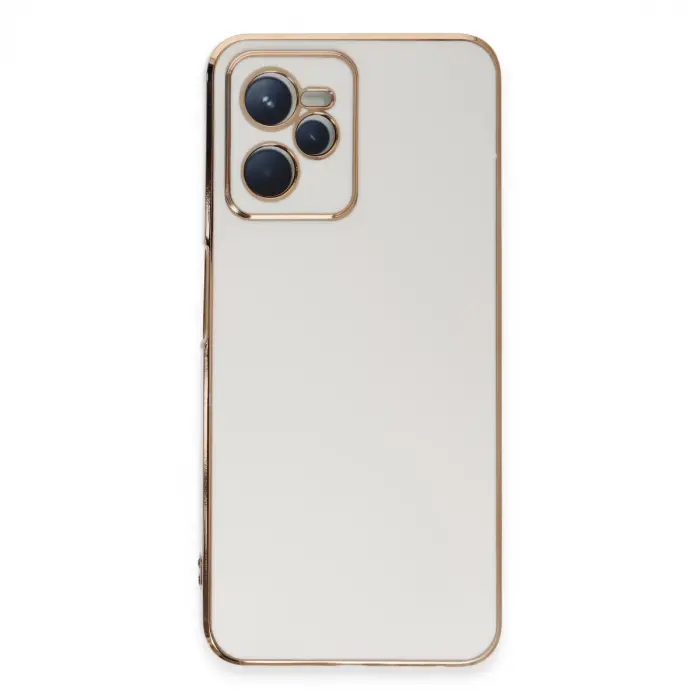 Realme C35 Kılıf Volet Silikon - Beyaz