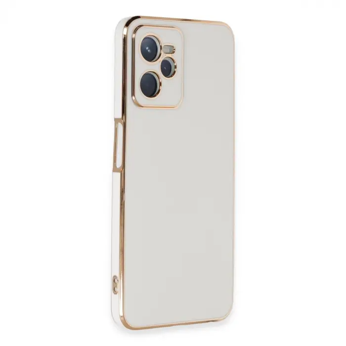 Realme C35 Kılıf Volet Silikon - Beyaz