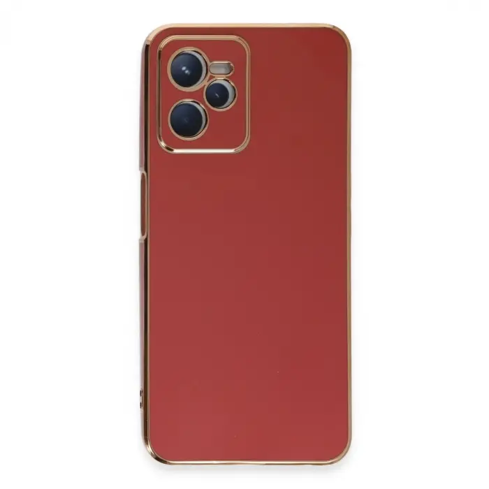 Realme C35 Kılıf Volet Silikon - Kırmızı
