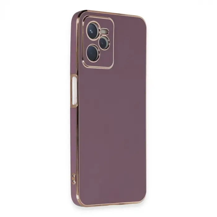 Realme C35 Kılıf Volet Silikon - Mor
