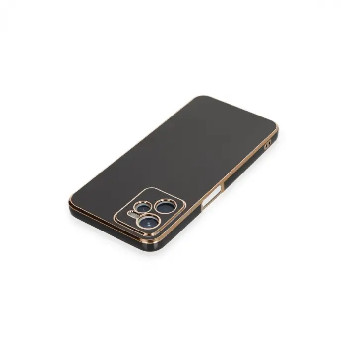 Realme C35 Kılıf Volet Silikon - Siyah