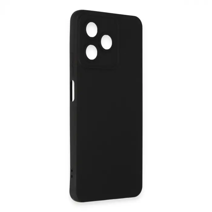 Realme C53 Kılıf Nano İçi Kadife Silikon - Siyah