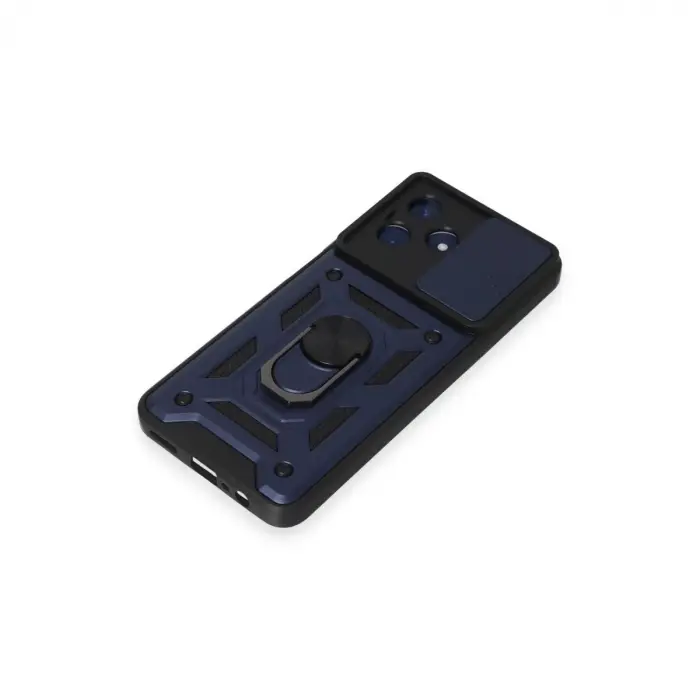 Realme C53 Kılıf Pars Lens Yüzüklü Silikon - Lacivert