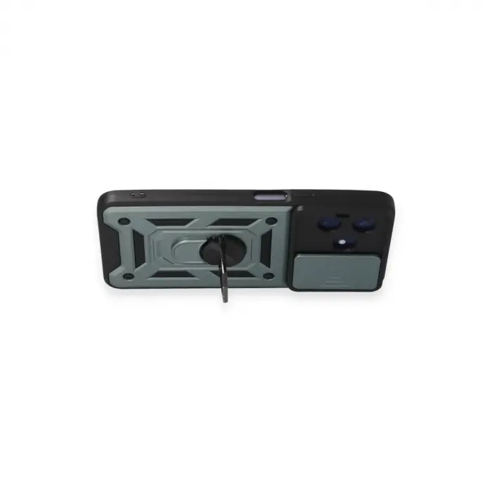 Realme C53 Kılıf Pars Lens Yüzüklü Silikon - Yeşil
