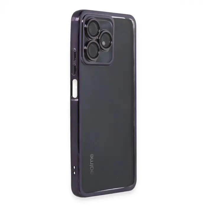 Realme C53 Kılıf Razer Lensli Silikon - Mor