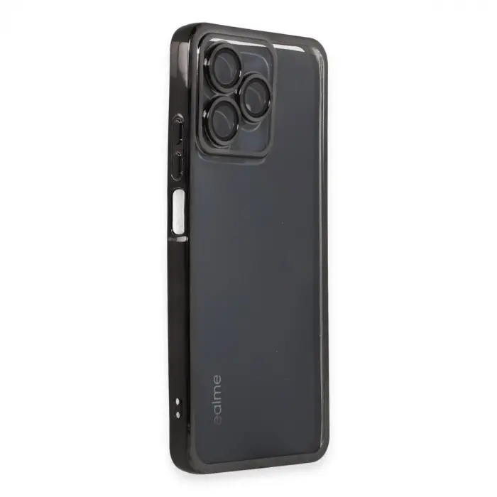 Realme C53 Kılıf Razer Lensli Silikon - Siyah