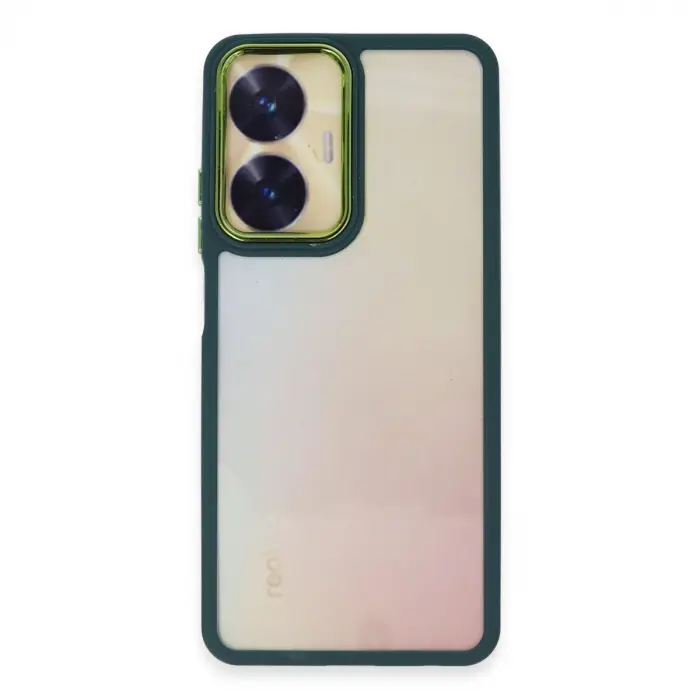 Realme C55 Kılıf Dora Kapak - Haki Yeşil