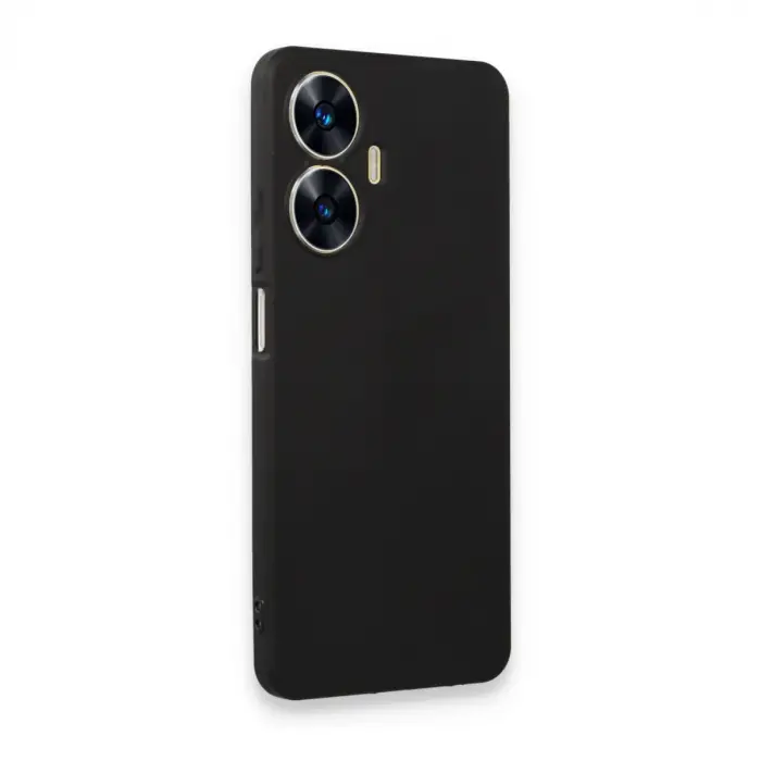 Realme C55 Kılıf First Silikon - Siyah
