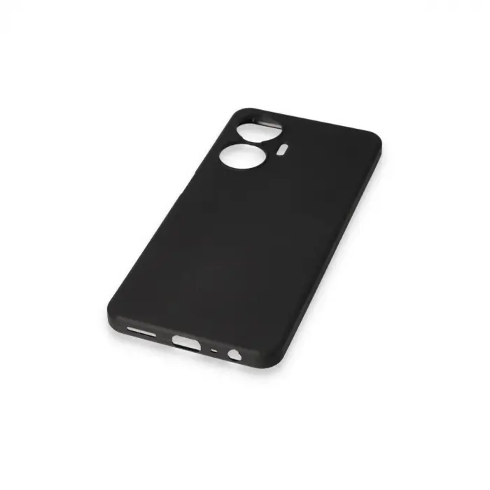 Realme C55 Kılıf First Silikon - Siyah