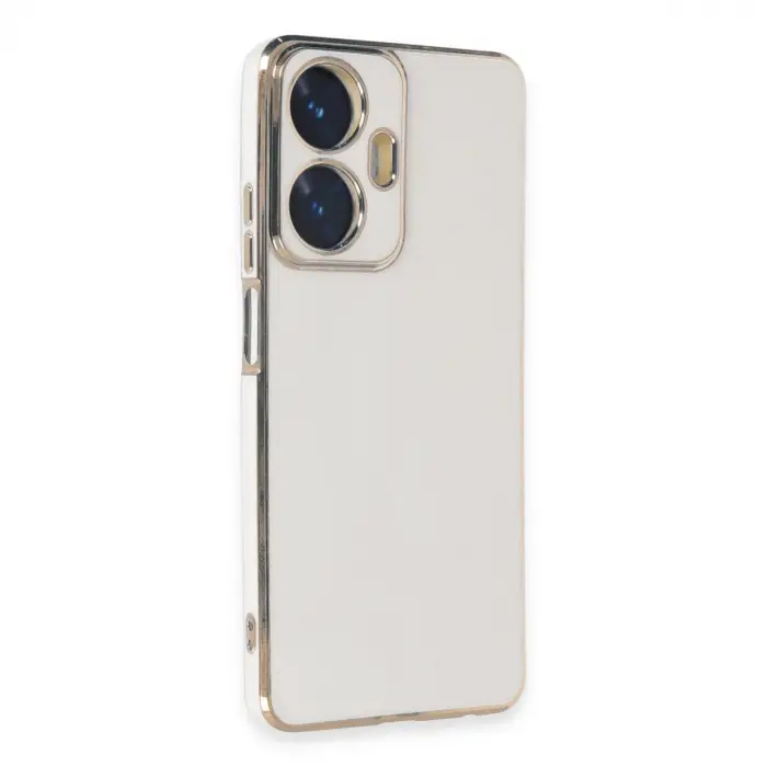 Realme C55 Kılıf Volet Silikon - Beyaz